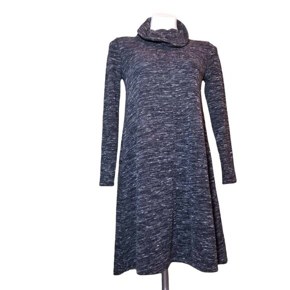 Banana Republic Cowl Neck Smokey Knit Sweater Dress Womens Gray Size XS p NWT - Picture 1 of 9